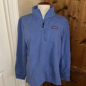 Vineyard Vines Blue Quarter-Zip Pullover Sweatshirt